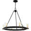 Lustre noir mat 6 lumières Alyworth