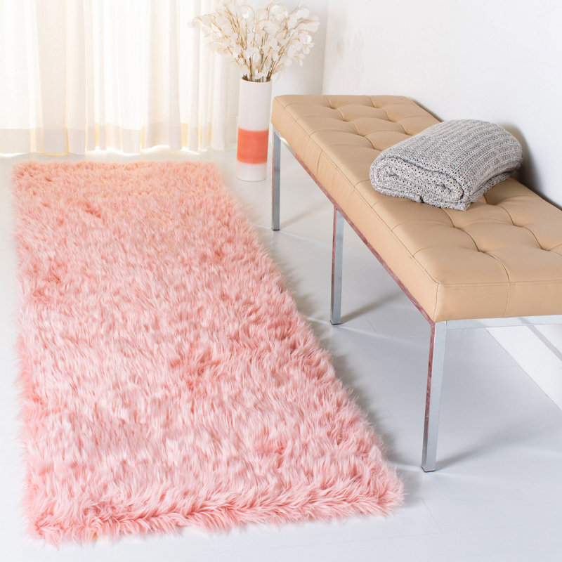 Tapis rose Martinette, Tapis de couloir 2 pi 6 po x 6 pi