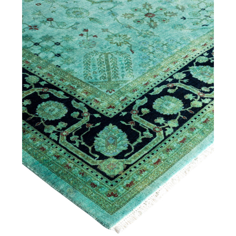 Overdyed One-of-a-Kind 6' 1" X 8' 10" Hand Knotted Area Rug