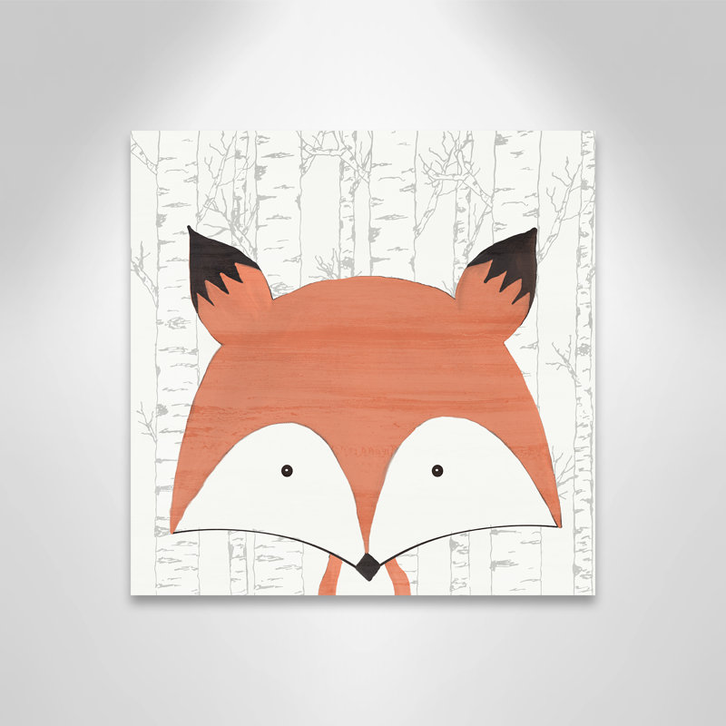 Art sur toile, "Woodland Friends 2", H 16 po x l 16 po x P 1,5 po