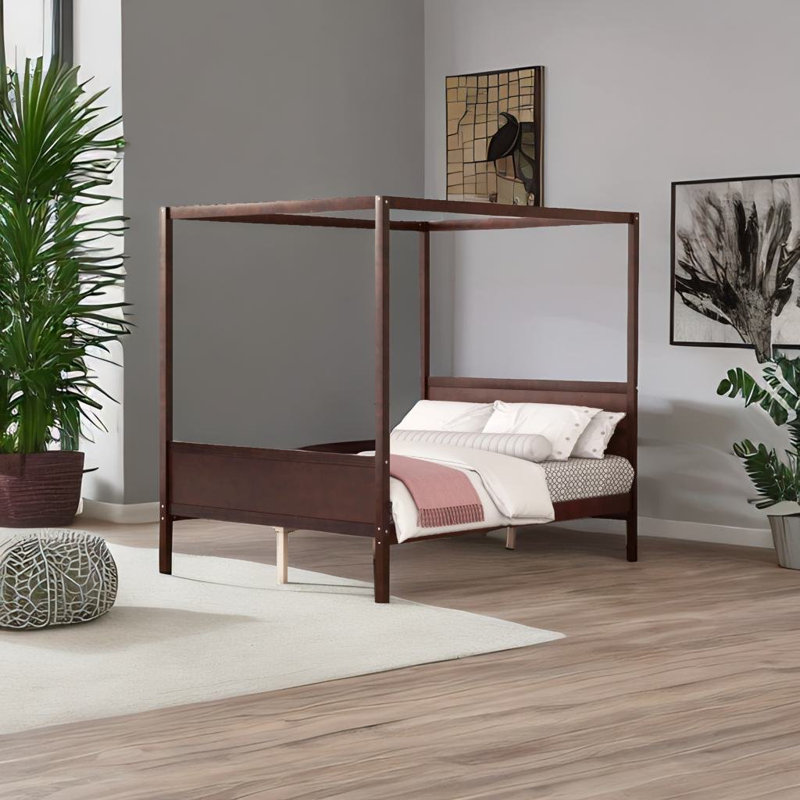 Sasja Queen 75'' Platform Bed, Espresso