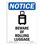 Beware of Rolling Luggage Sign