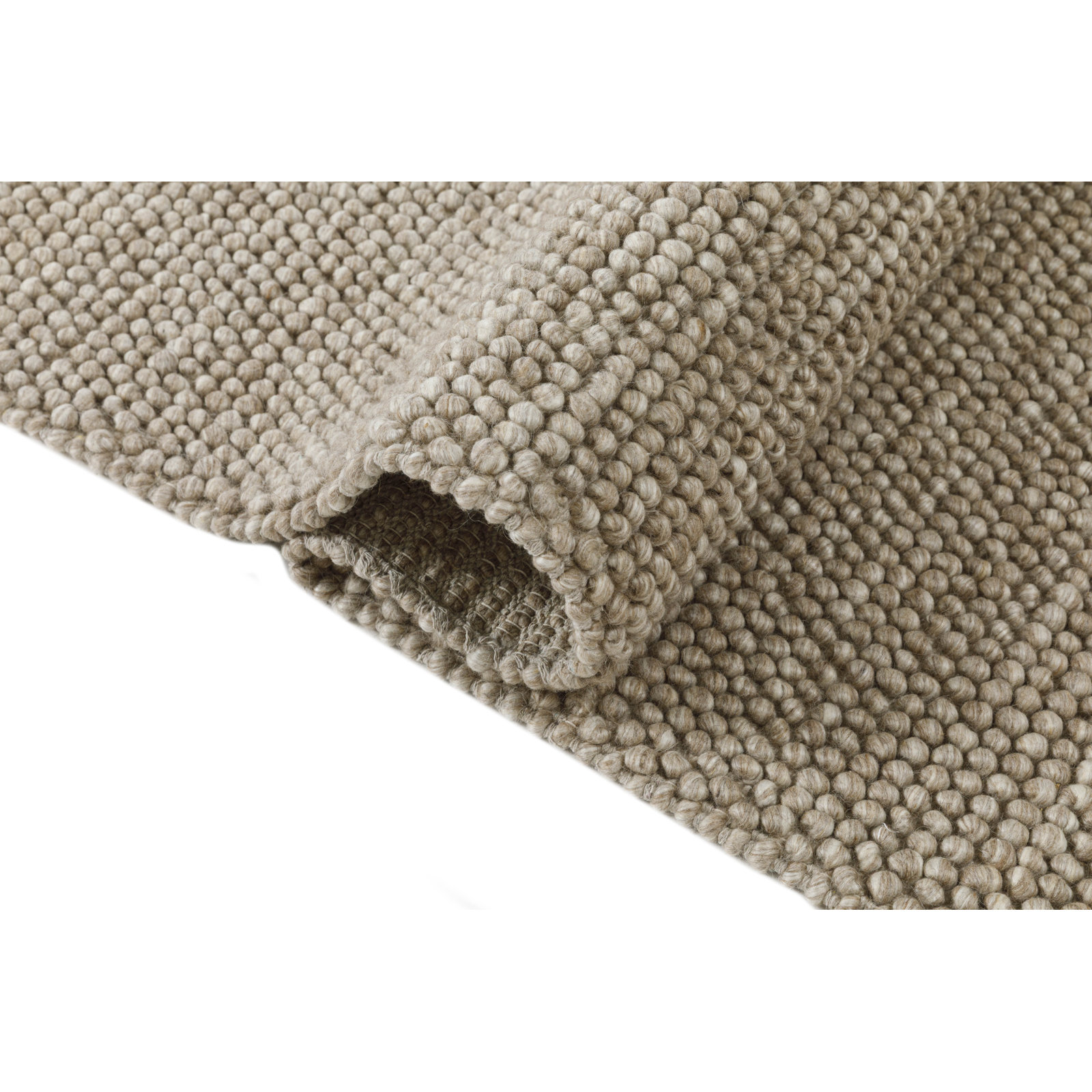 Elida Handwoven Flatweave Wool Area Rug, Rectangle 2' x 3', Brown