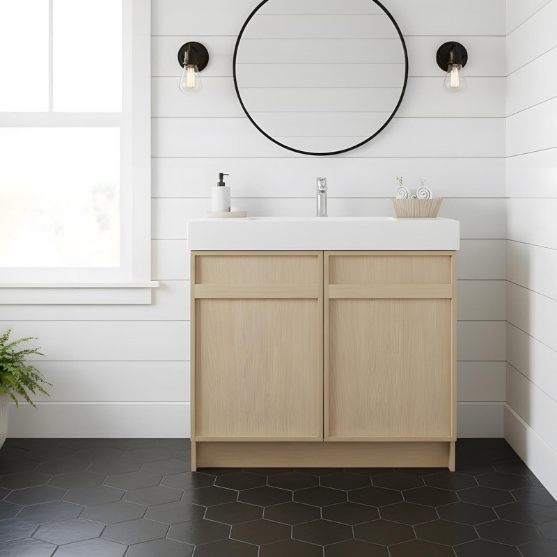 36" Multi-Functional Storage Freestanding Bathroom Vanity