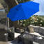 Parasol de patio 11 pieds avec manivelle en aluminium en oléfine-675263696