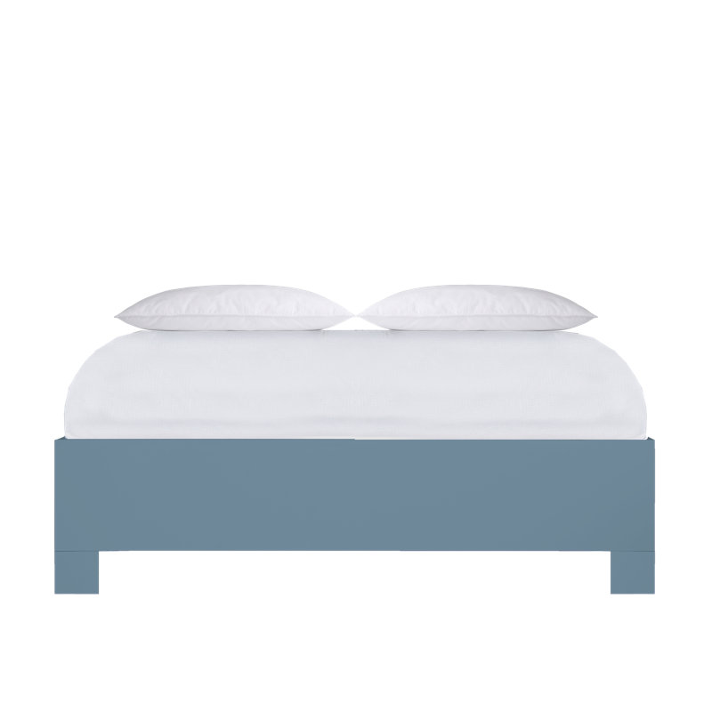 Ivy Twin Platform Bed, Citrus Orange, Queen, Natural