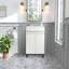 Meuble-lavabo de 20 po blanc (sans lavabo en céramique)