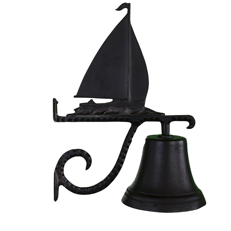 Cast Sailboat Bell, Black
