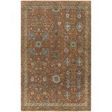 Reign Hand Knotted Wool Area Rug in Brown