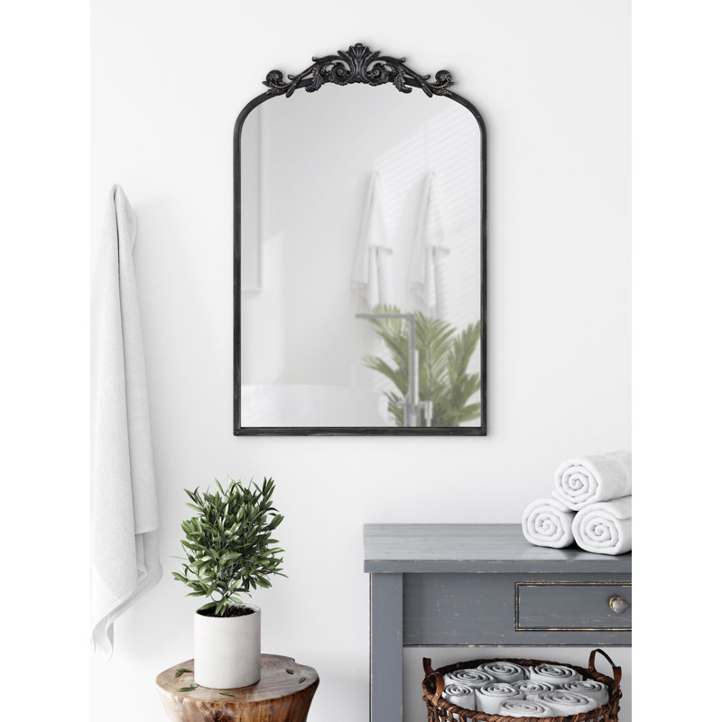 Anglo Metal Flat Mirror, Black, 36" x 24"