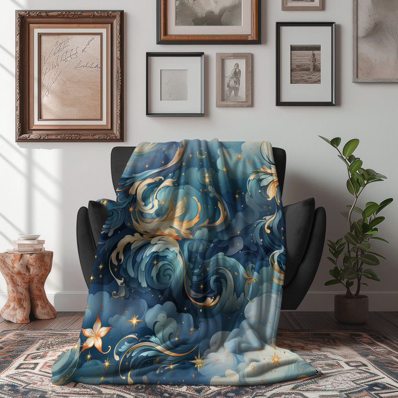 Couverture rétro Dreamscape Celestial, Lit simple