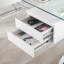 Bureau 71 "avec plateau en verre par Modway
