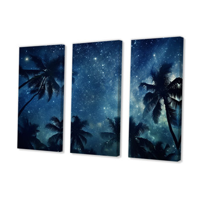 Sapphire Magical Palm Tree Night - Palms & Palm Trees Wall Art Print Set -  Bay Isle Home™, 701F07DC67CB4DDC903D9DAE6227D7B4