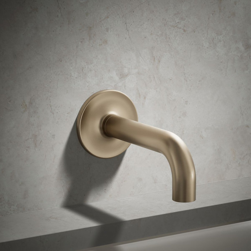 Purist® Wall Mounted Tub Spout, Vibrant Brushed Bronze