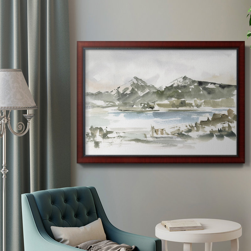«Snow-Cappé Mountain Study I», toile encadrée de qualité supérieure - prête à être accrochée, H 16 po x l 20 po x P 2,5 po