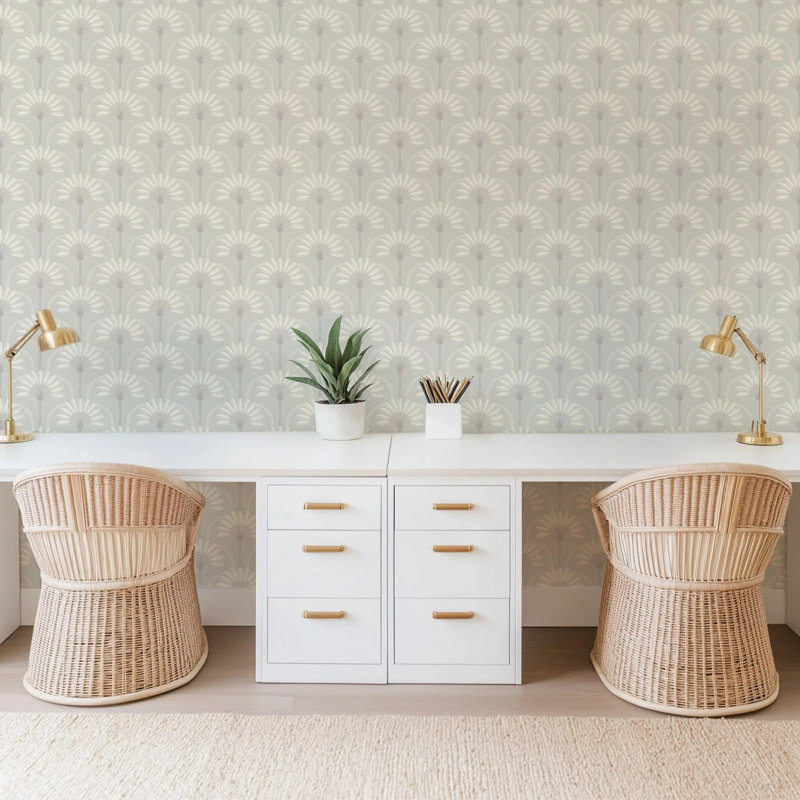 Palm Arches - Papier peint, Lin lin, Peler et coller, Self-Adhesive