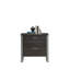 Classeur latéral contemporain brun foncé avec toutes les finitions, serrure, installation rapide pour armoire à espaces limités, glissières pleine extension, structure argentée, système, maison compacte