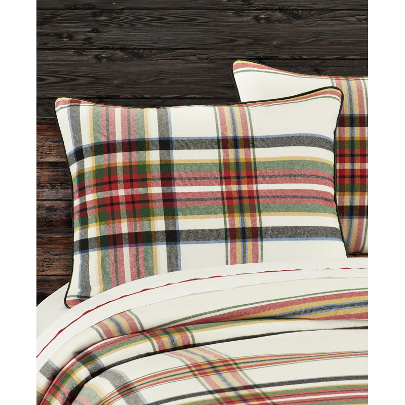 Christopher Plaid Cotton King/California King Duvet Cover Set