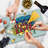 Ambesonne YOLO Cutting Board Large Size Cartoon Style Life Message Multicolor
