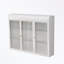 Arched Wall Mounted Cabinets with 3 Glass Doors-106246388