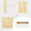 181 cm W x 180 cm H 4 - Panel Folding Room Divider