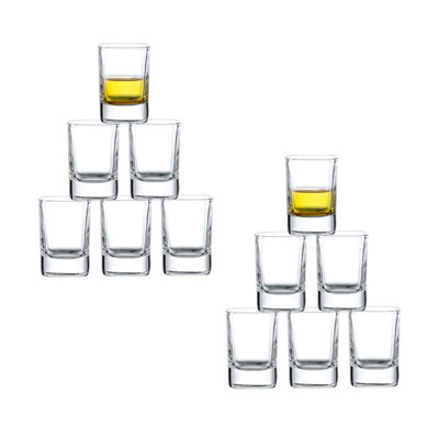 City Heavy Base 12-Piece 2 oz. Shot Glass/Shooter Set