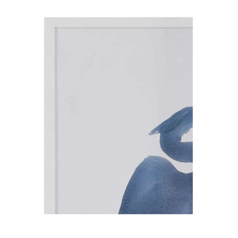 «Heron in Blue I», reproduction encadrée