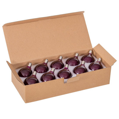  Ampoules de remplacement pour verre à filament mauve à DEL G50-E12 10 / boîte