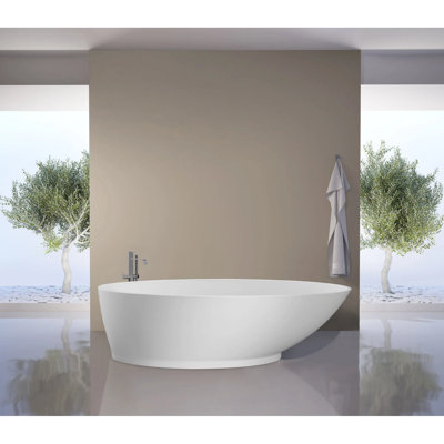 Baignoire autoportante à surface solide Metro 70 po x 32 po Metro
