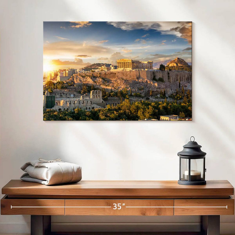 Adella Golden Acropolis, 16" H x 24" W