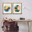  Ensemble de 2 toiles flottantes encadrées "Outer Space Round Galaxies" par Grace Popp-74208547-74208550