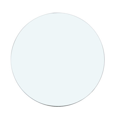 Plateau de table rond en verre trempé - 23,6 po de diamètre