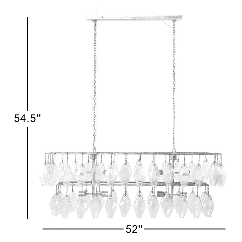 Adeline 8 - Light Chandelier, Gold Leaf