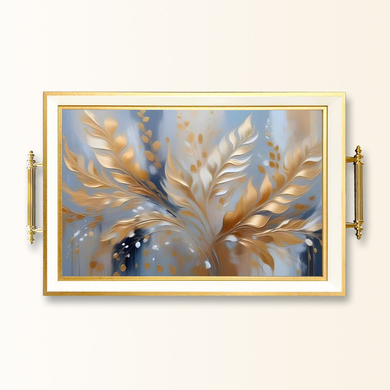 Elegant Glass Tray, 19.7 x 11.4 x 1.4 inches | 100% Durable Glass Construction | Easy to Clean with Damp Cloth | Ideal for Serving, Decorative Display, and Organizing | Stylish Addition to Home Décor
