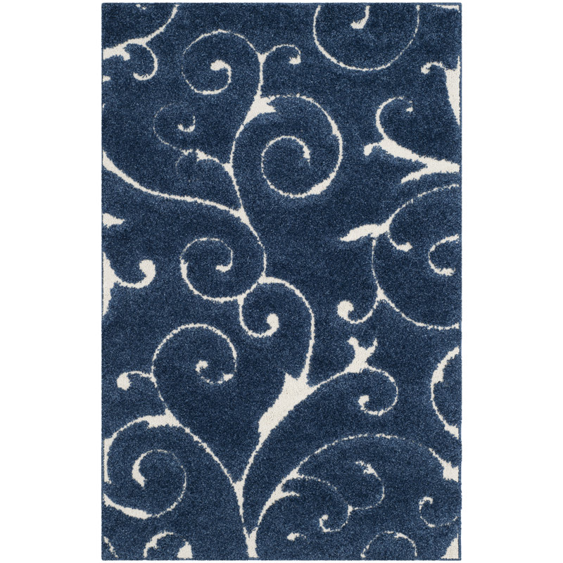 Atterberry Damask Area Rug, Rectangle 122 x 183 cm