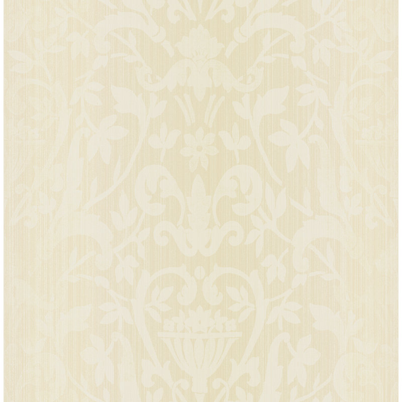 Papier peint damassé non tissé Seabrook Designs, Avoine