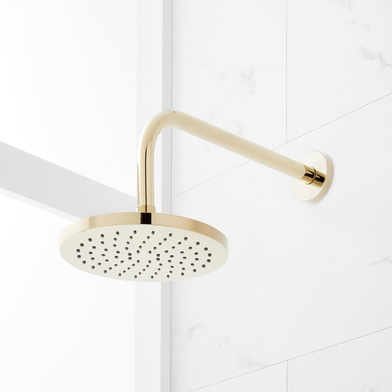 Lexia Pressure Balance Tub And Shower Set, Polished Brass