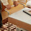 Table basse à roulettes extensible avec rangement