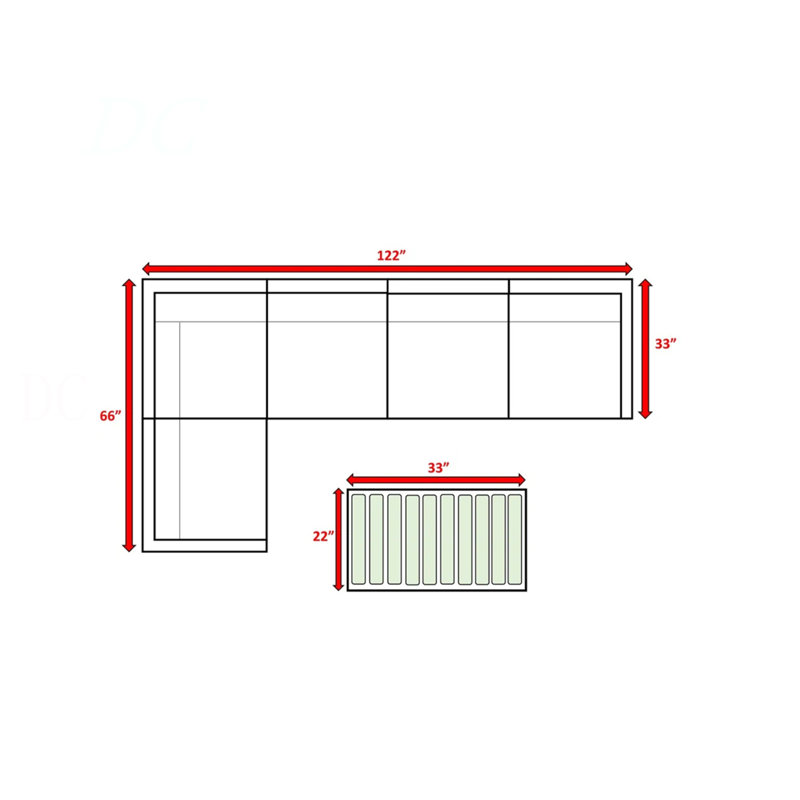 Ensemble de conversation d'extérieur en osier pour 4 personnes - Ensemble de canapé de jardin entièrement assemblé