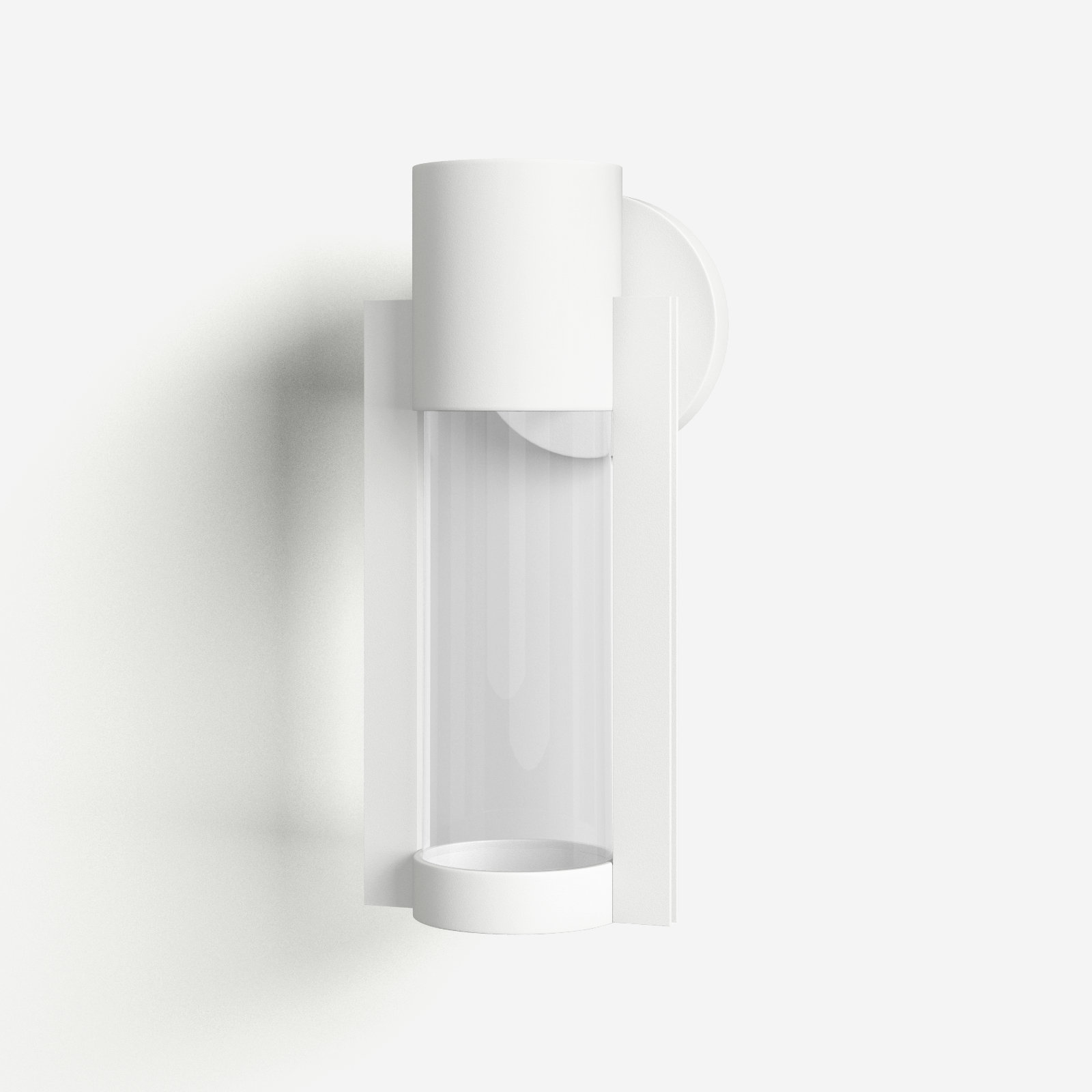 Eddy Integrated LED Outdoor Sconce, White