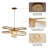 Set Of 2 Handwoven Bamboo Pendant Lights, Wing-shaped Hanging Lamp-368842408-368842409