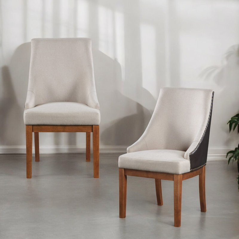 Chaises Gilsea en tissu seulement, sans les tables