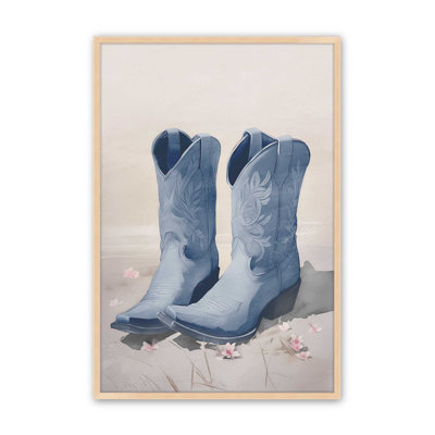 Cowboy Essentials in Blue I Print