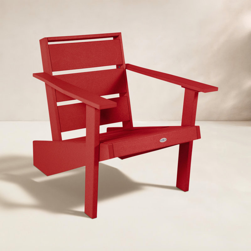 Chaise Adirondack moderne Haven, Rouge cabine de bateau