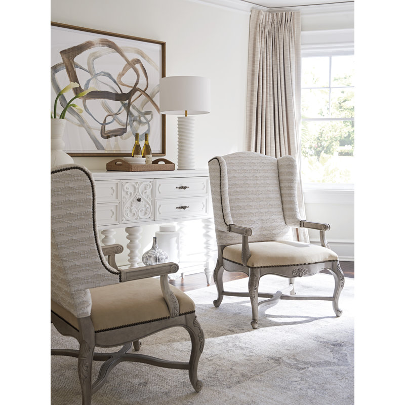 Patras Armchair, Ivory Leather