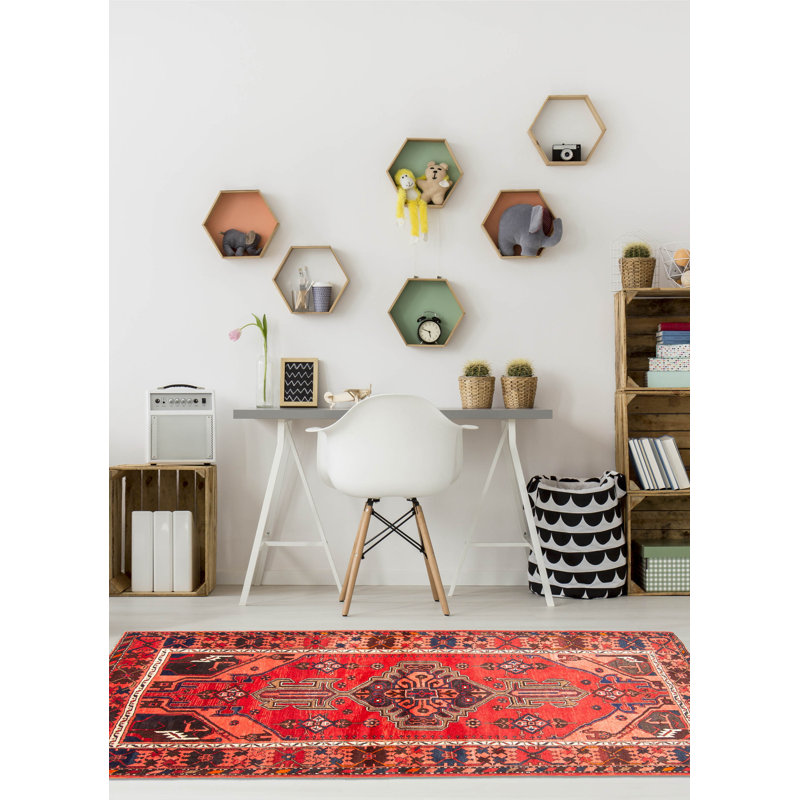 Anadol Red Rug 4'4" x 6'9"