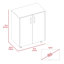 Système d'armoire de rangement 6 pièces Georgia