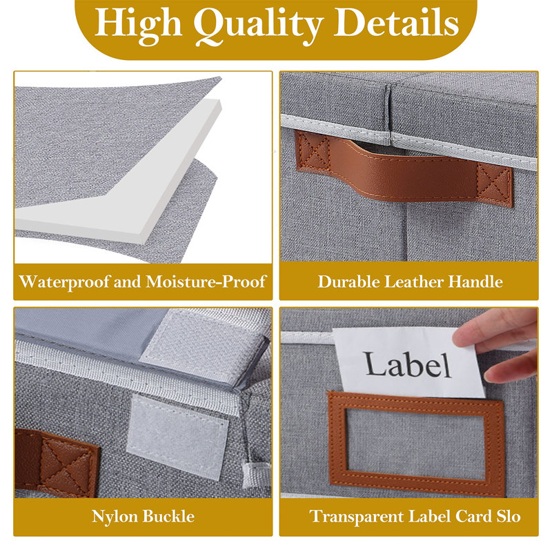 Rebrilliant Fabric Underbed Storage, Grey