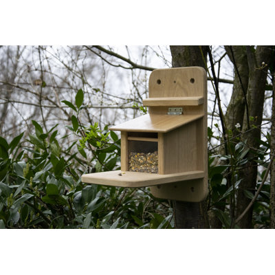 Amoha Solid Wood Hanging Squirrel Feeder