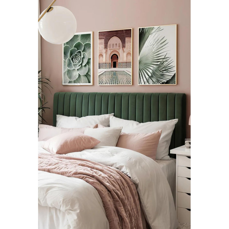 Ensemble de 3 peintures élégantes encadrées décoratives, 12,9 po x 18,9 po | Cadre 100% bois massif (épaisseur: 0,8 pouce), œuvre d'art 100% MDF | Impression numérique éclatante, parfaite pour la décoration de salon et de bureau